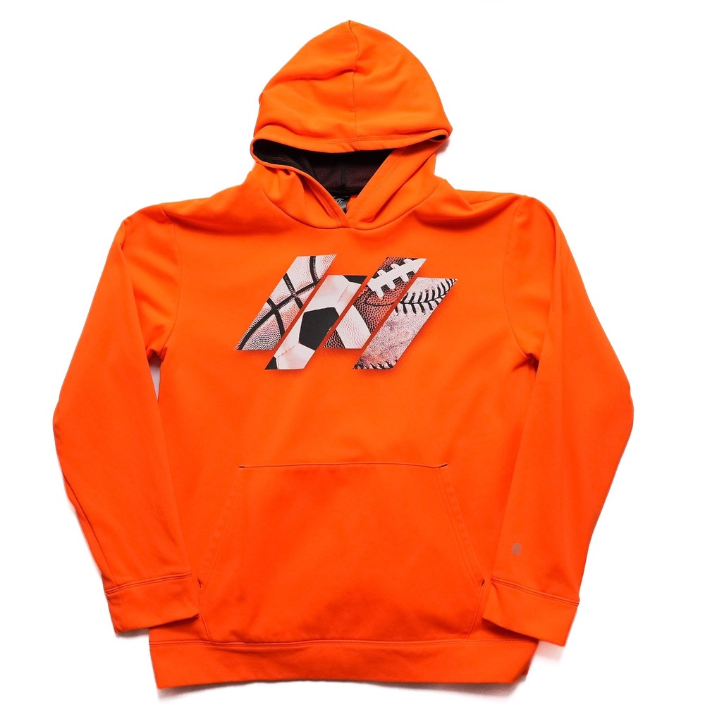 Champion Youth XL 16-18 Hoodie Neon Orange Sports Graphic K9038-3LO - Picture 1 of 12